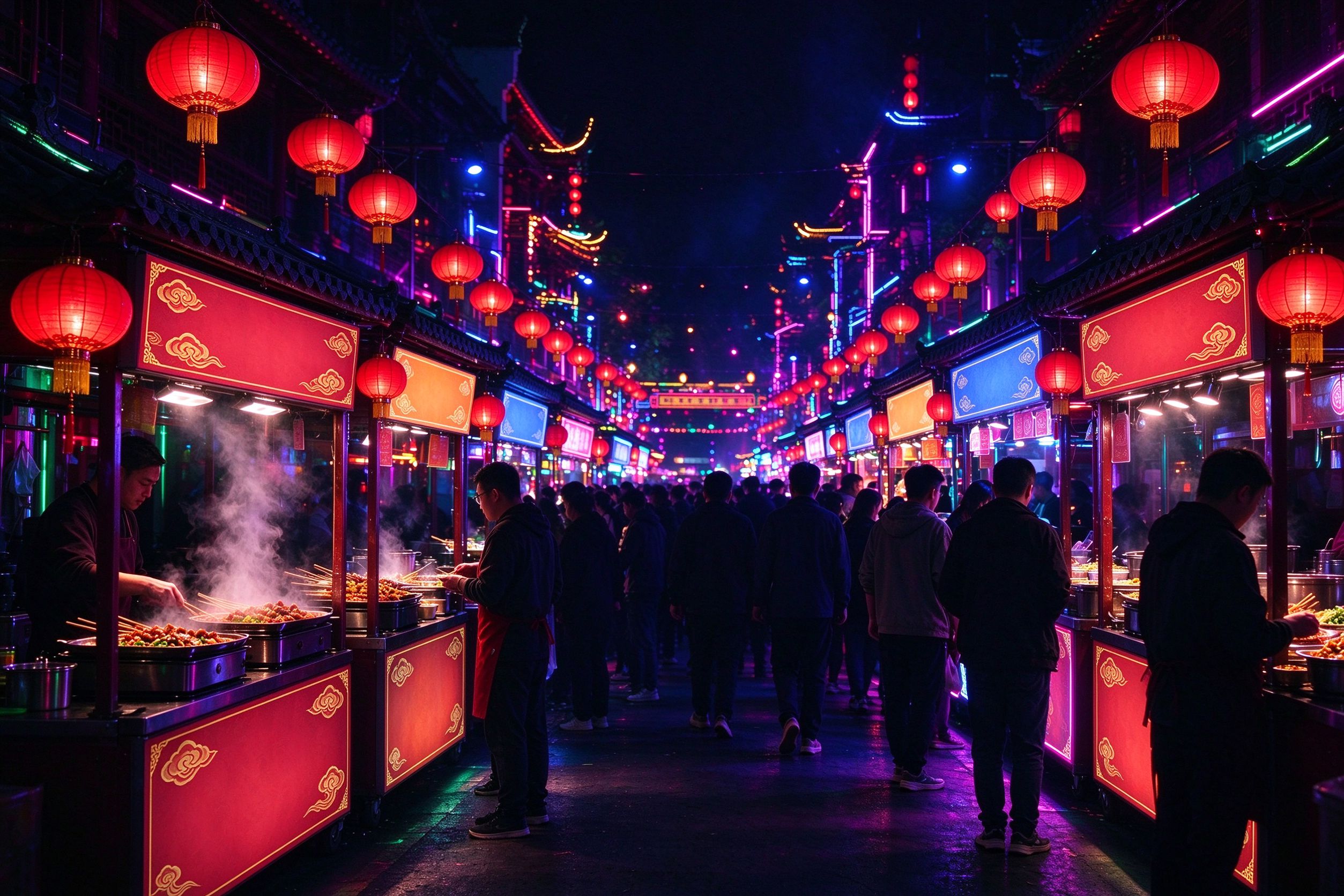 非遗美食嘉年华市集